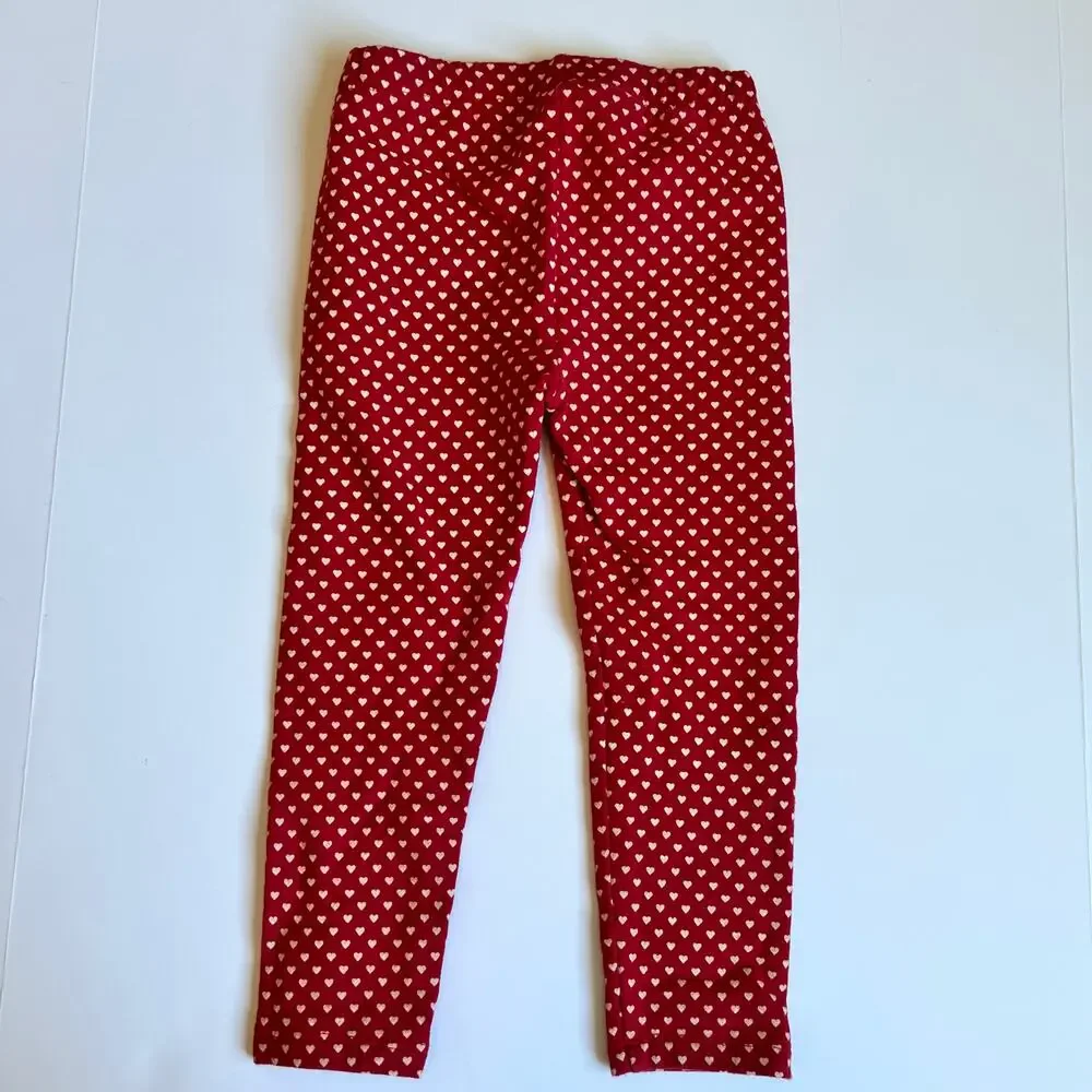 Baby Gap Red Heart Leggings
